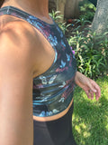 Pre-Sale Glitter Fabric Butterfly Crop Top
