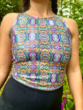 Sale Glitter Fabric Crop Top