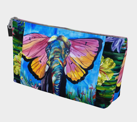 Butterfly Elephant Make-Up Bag