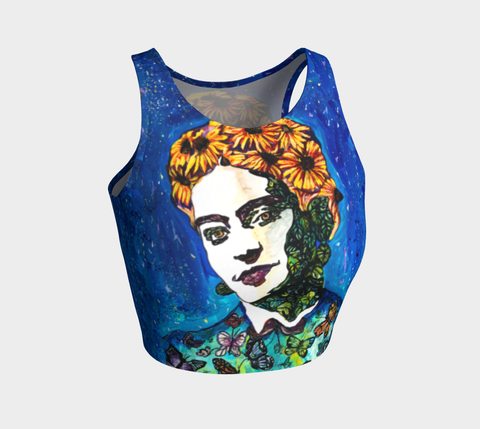 Mystical Frida Kahlo Crop Top