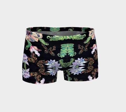 Butterfly and Fern Pattern Shorts